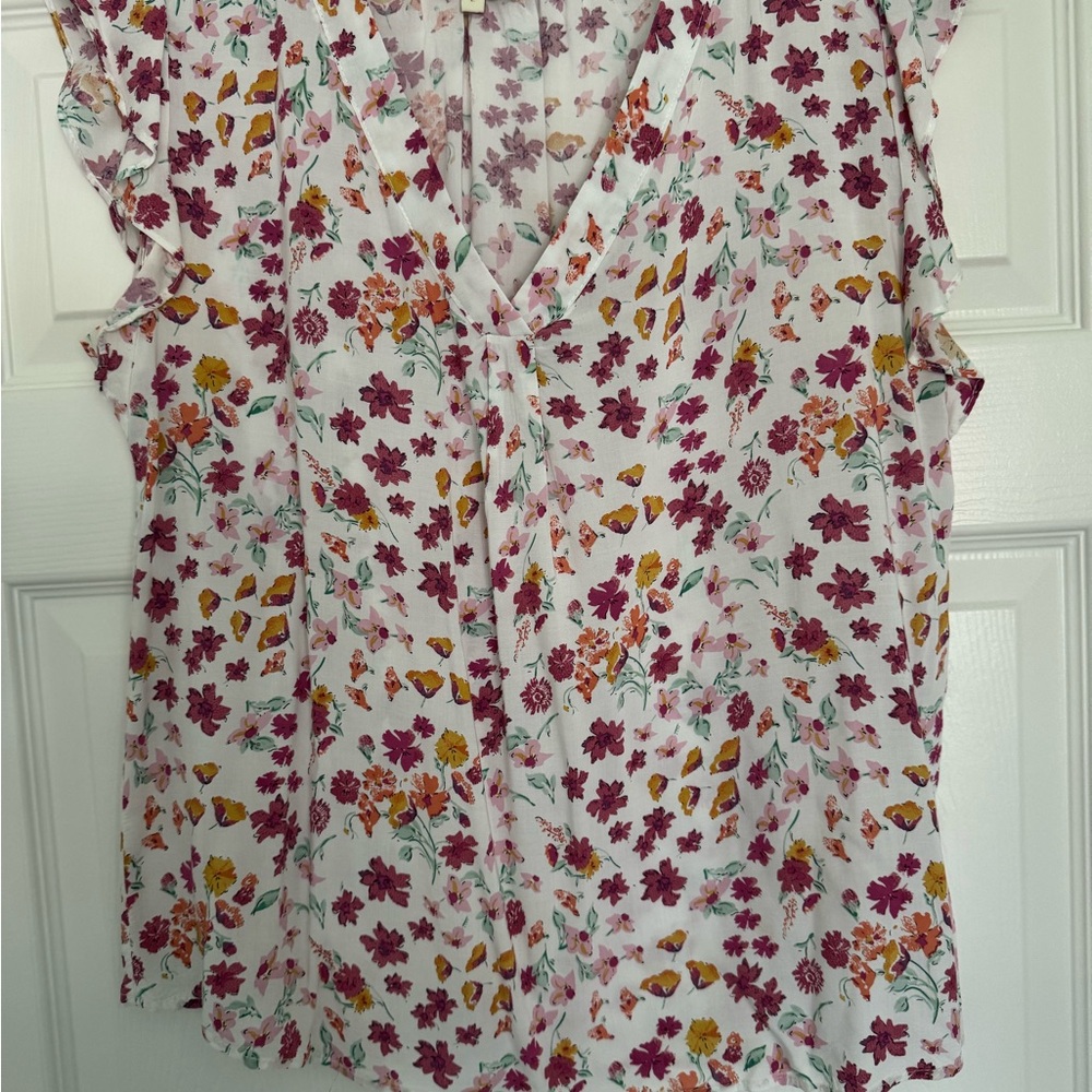 Cynthia Rowley Multicolor Floral Blouse
